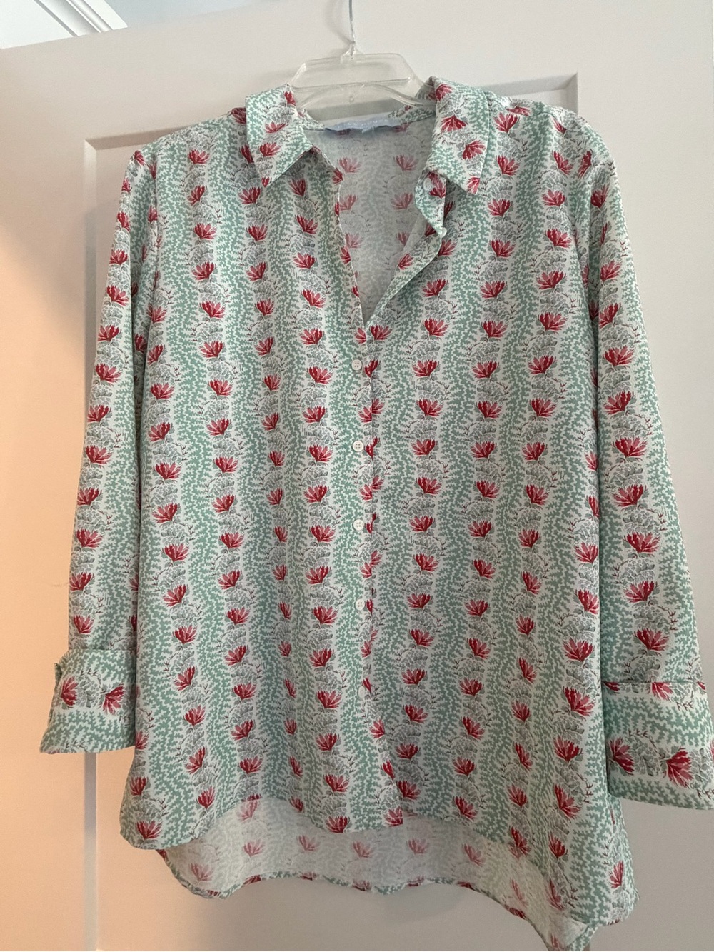 Hill House Floral Button-Up Blouse